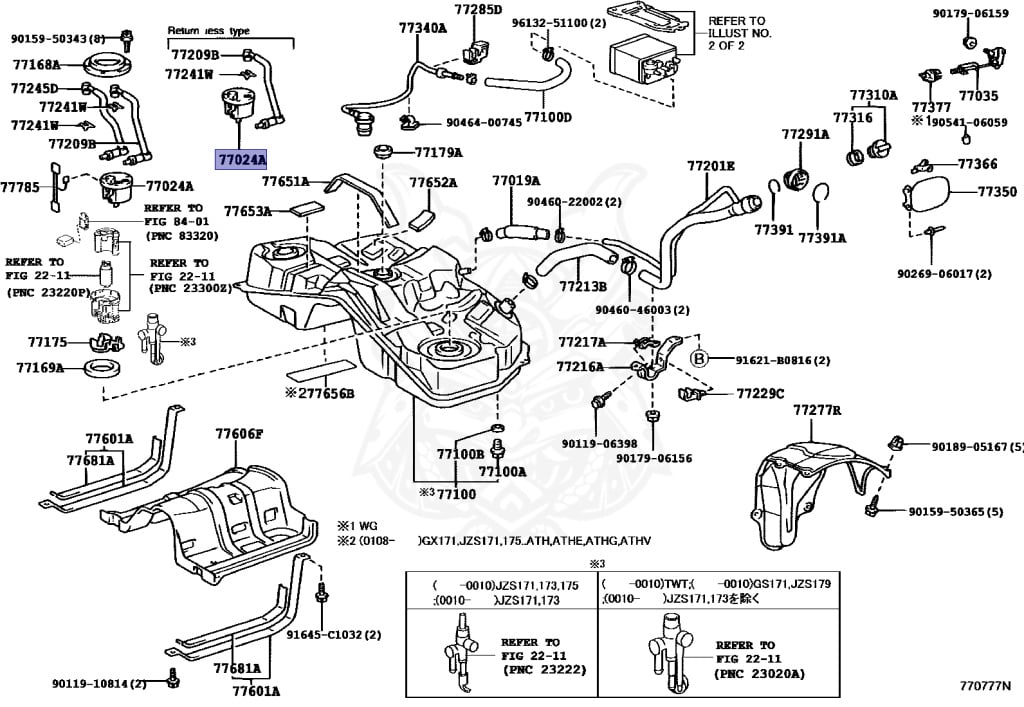 Toyota - Crown - JZS171 - 1999 - ATHLETE V TYPE - SEDAN - Automatic - 1JZGTE