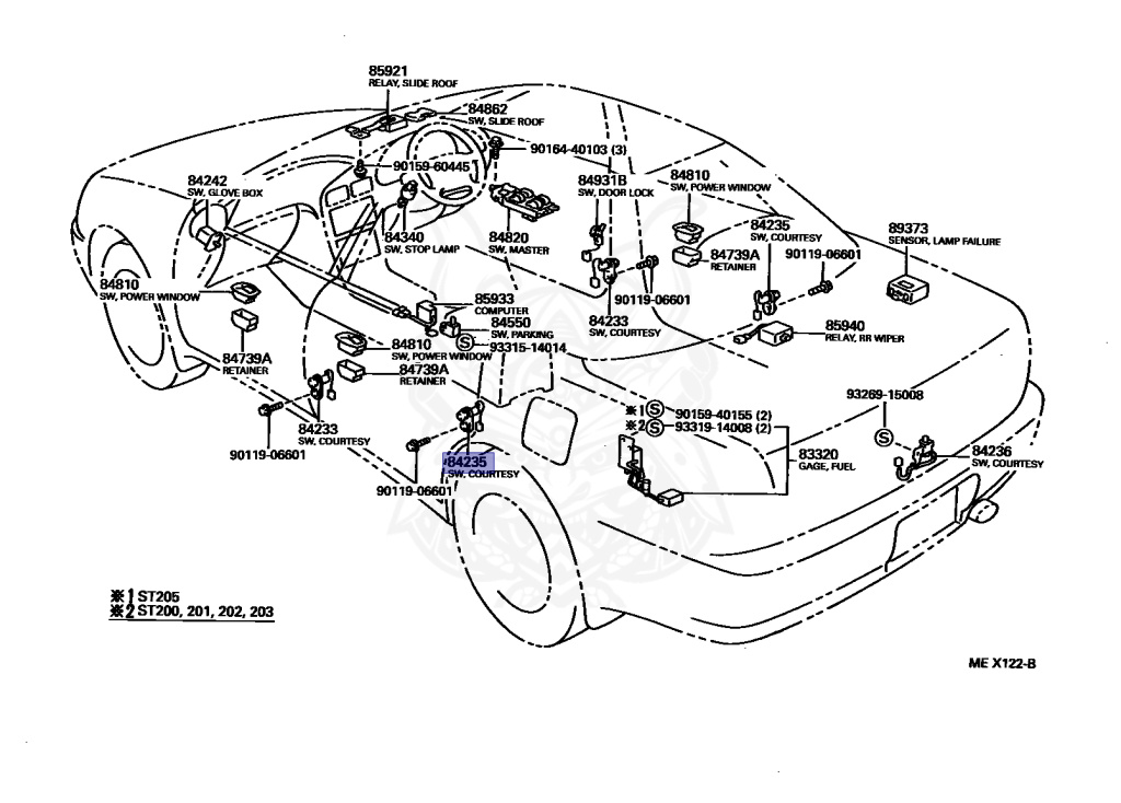Toyota - Carina - ST202 - 1996 - X TYPE - Manual - 3SFE
