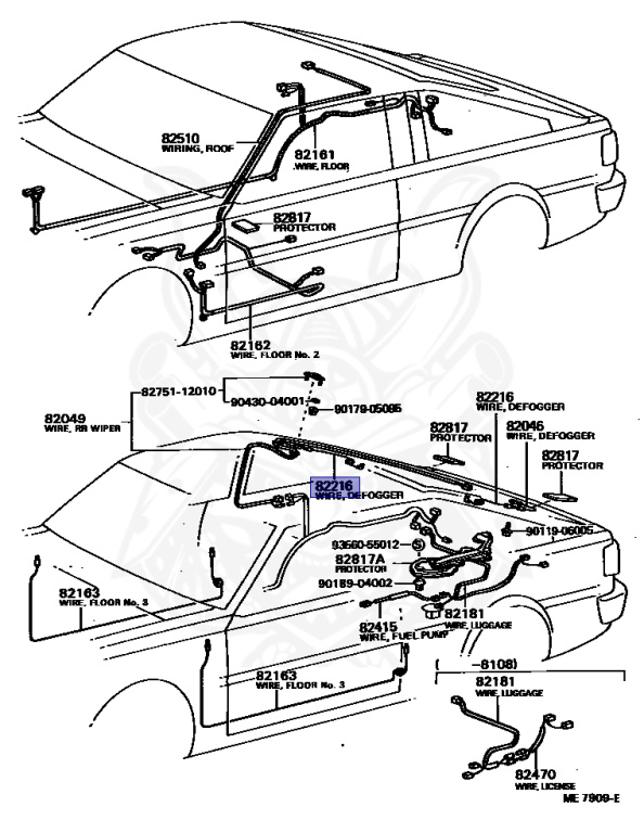 82216-12060 - Toyota - Wire, Rear Window Defogger - Nengun Performance