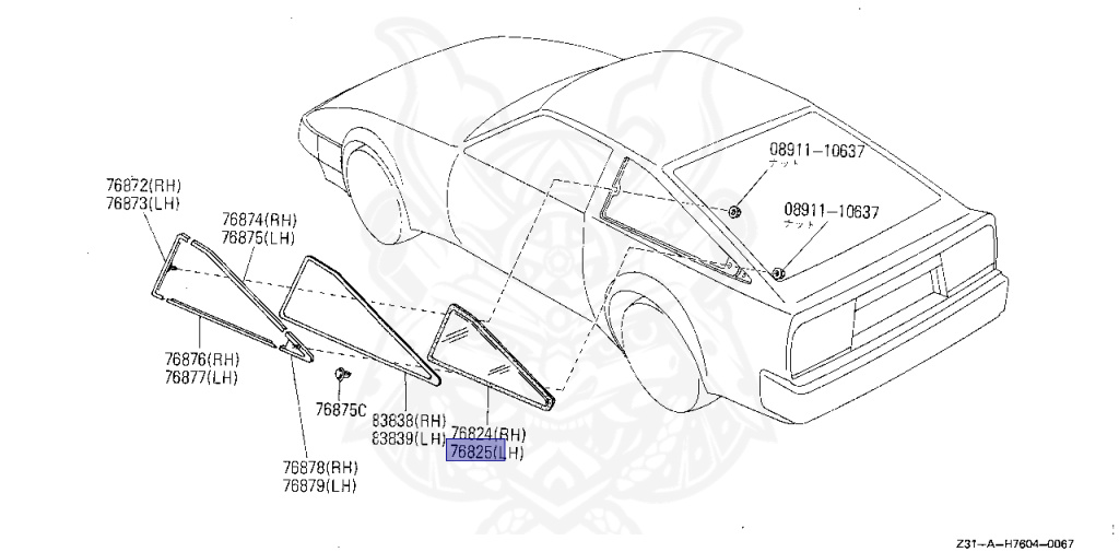 Nissan - Fairlady Z - Z31 - 1986 - Z - MANUAL TRANSMISSION(MT) - HIYOJYUN ROOFU (Z#) - VG20T