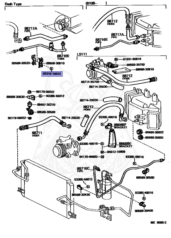 Toyota - Crown - LS110 - 1980 - STANDARD TYPE - 4-DOOR - Manual - L