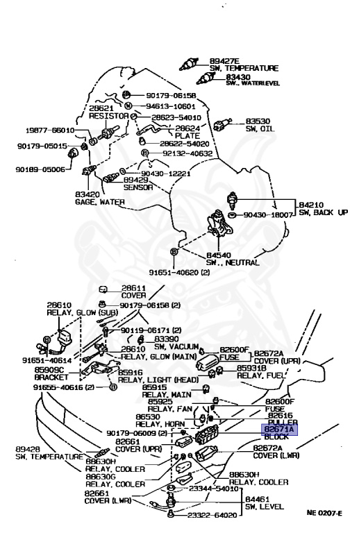 Toyota - Sprinter - CE90 - 1988 - DX TYPE - 4-DOOR - Manual - 1C