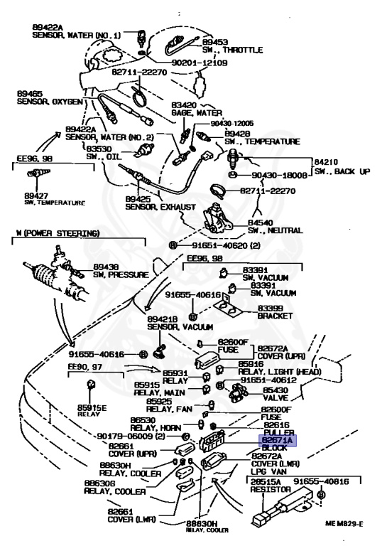 Toyota - Corolla - EE90 - 1990 - DX TYPE - 4-DOOR - Manual - 2E