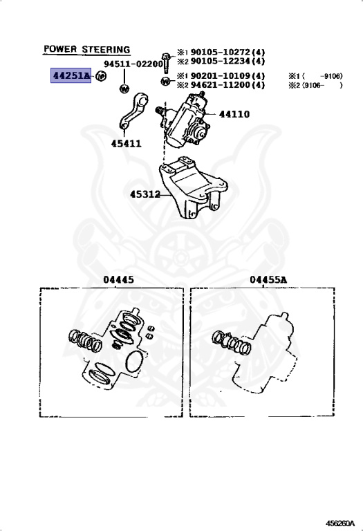 90170-22058 - Toyota - Nut, Hexagon(for Sector Shaft To Pitman Arm
