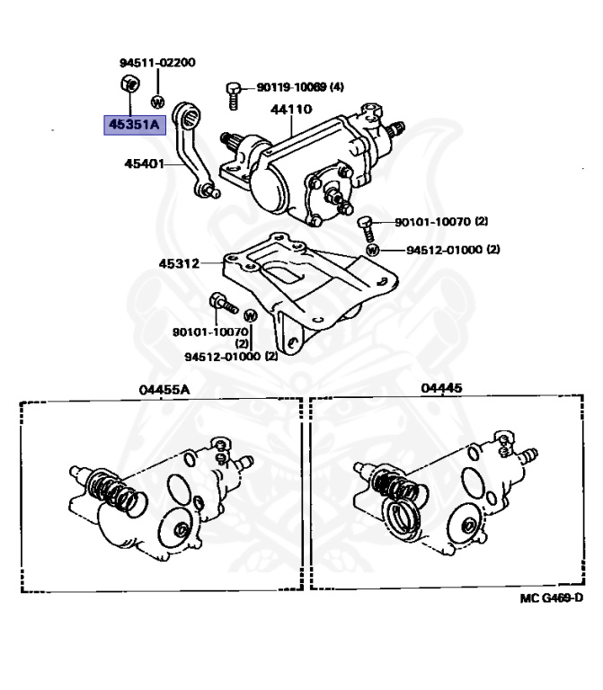 90170-22058 - Toyota - Nut, Hexagon(for Sector Shaft To Pitman Arm