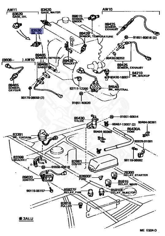 Toyota - MR2 - AW10 - 1987 - S TYPE - COUPE - Automatic - 3ALU