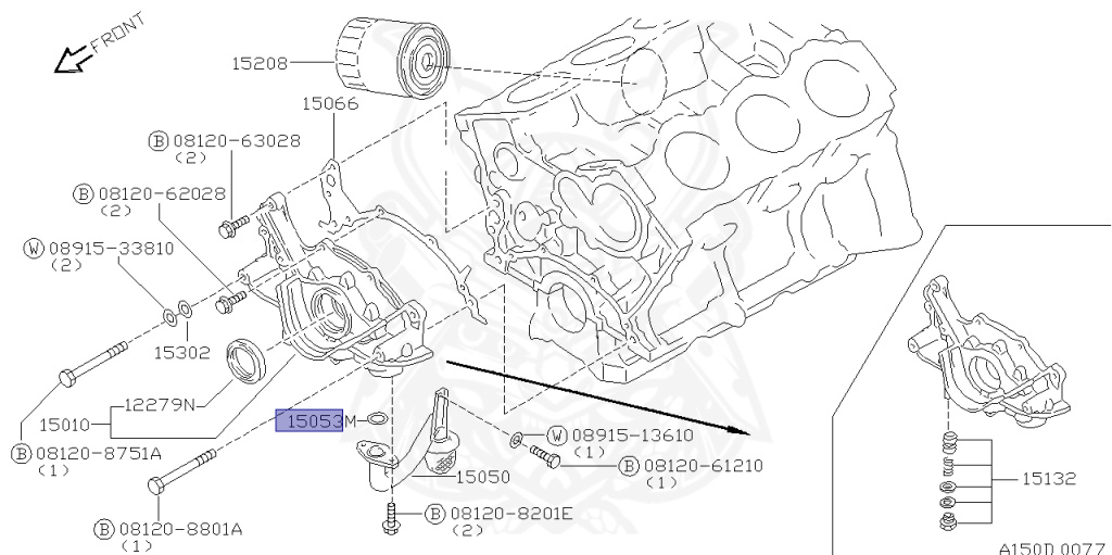 15053-F6500 - Nissan - Seal, Oil Strainer - Nengun Performance