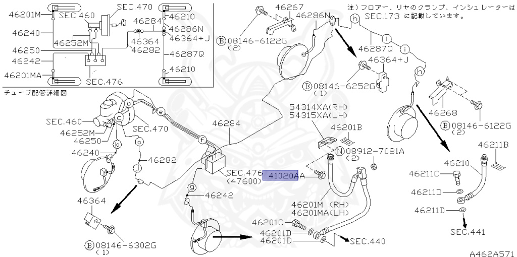 Nissan - Skyline - R34 25GT - ENR34 - 1998 - 25GT - 4 DOOR SEDAN(4S) - AUTOMATIC-FLOOR SHIFT(AT.F4) - High cast, 2-link (IRS.2WD) - RB25DE