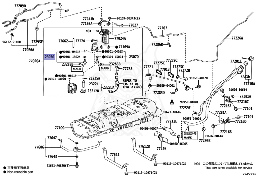 23070-31030 - Toyota - Valve Assy, Fuel Main - Nengun