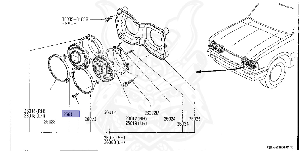 Nissan - Datsun - 720 - 1980 - DELUXE TYPE - Teisho Track (TL) - 2 WHEEL DRIVE(2WD) - 4 SPEED T/M COLUMN SHIFT(R4) - J16S
