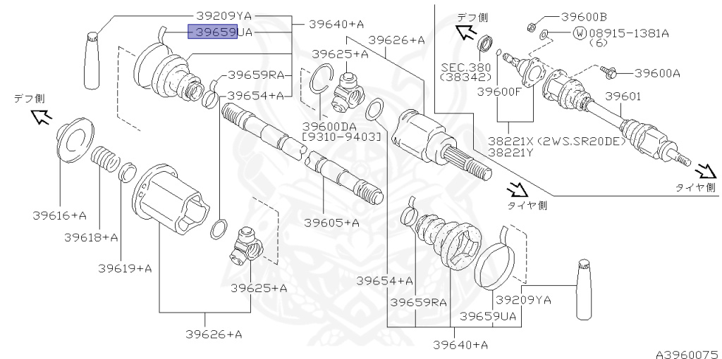 Nissan - Silvia - S14 - 1995 - KS - HARDTOP(K) - MANUAL TRANSMISSION(MT) - FOUR WHEELS STEERING(4WS) - SR20DET