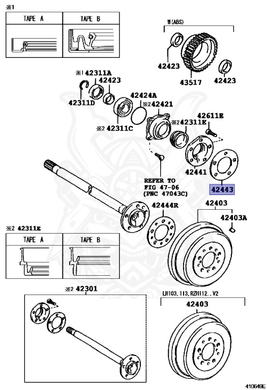 Toyota - Hiace - KZH106G - 1995 - SUPER CUSTOM TYPE - 4-DOOR - Manual - 1KZTE