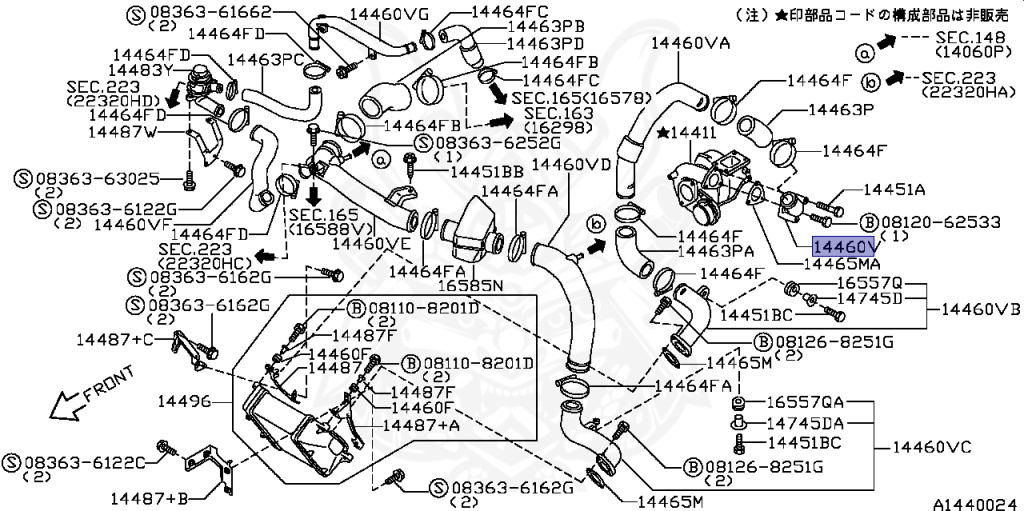 Nissan - Silvia - S14 - 1995 - KS - HARDTOP(K) - MANUAL TRANSMISSION(MT) - TWO WHEELS STEERING(2WS) - SR20DET