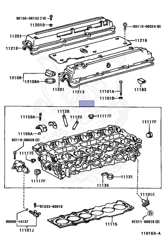 11101-88410 - Toyota - Cylinder Head Sub-assy - Nengun Performance
