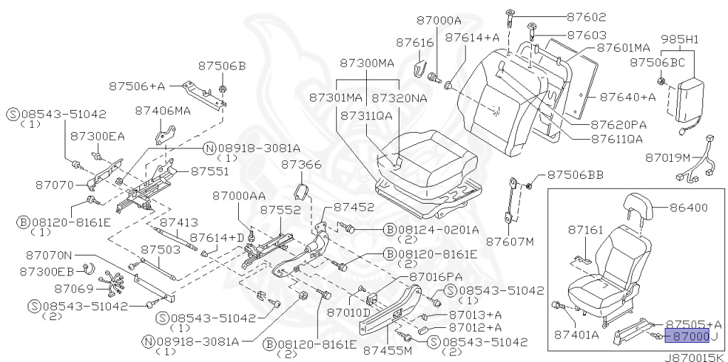 Nissan - Safari - Y61 - 2004 - Grand Road Limited - WAGON(W) - AUTOMATIC TRANSMISSION(AT) - TB48DE