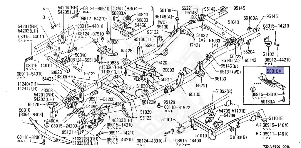 Nissan - Datsun - 720 - 1984 - DELUXE TYPE - Teisho Track (TL) - 2 WHEEL DRIVE(2WD) - 4 SPEED T/M COLUMN SHIFT(R4) - Z16S