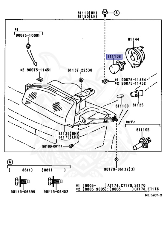 Toyota - Carina - AT170 - 1990 - DX TYPE - SEDAN - Manual - 5AFE