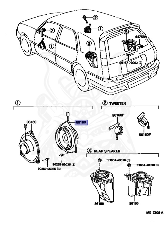 Toyota - Sprinter - AE115G - 1995 - Z-TOURING TYPE - Automatic - 7AFE