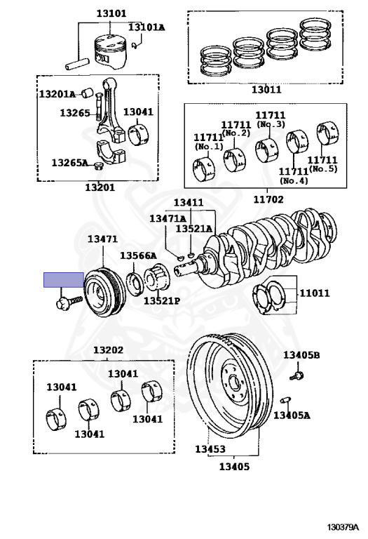 90105-14011 - Toyota - Bolt (for Crankshaft Pulley Set) - Nengun