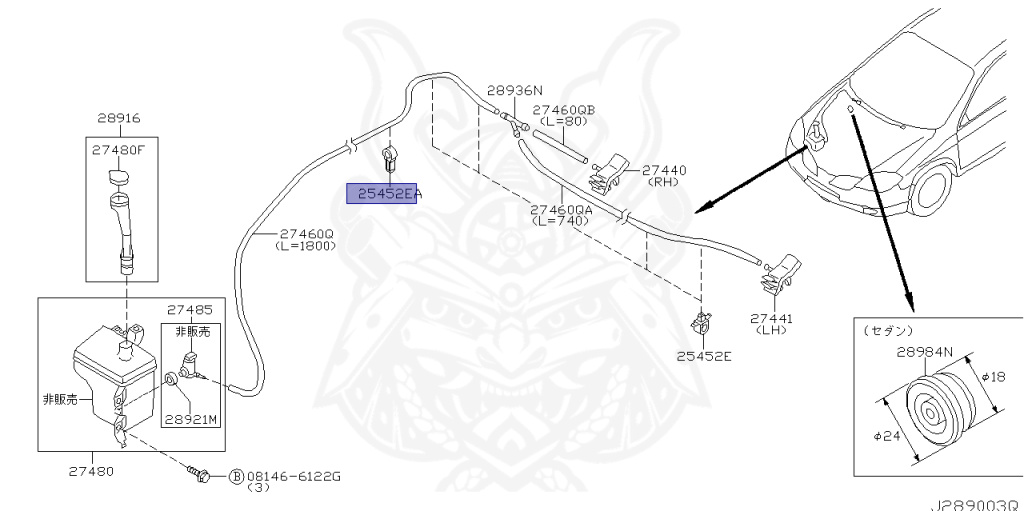 Nissan - Primera - P12 - 2001 - 20C - SEDAN(S) - 2 WHEEL DRIVE(2WD) - CVT(CVT) - QR20DE