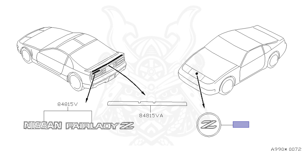 62889-40P00 - Nissan - Ornament, Front - Nengun Performance