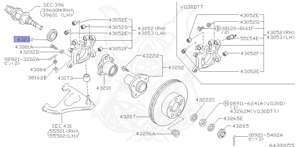 Nissan - Fairlady Z - Z32 - 1990 - 300ZX - MANUAL TRANSMISSION(MT) - T-bar roof (KZ) - VG30D