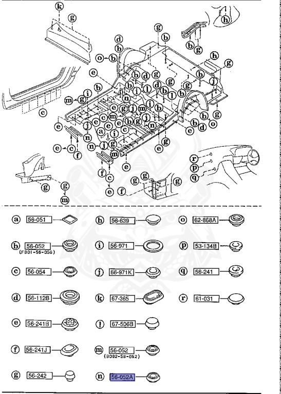 H260-56-052 - Mazda - Hole Plug - Nengun Performance