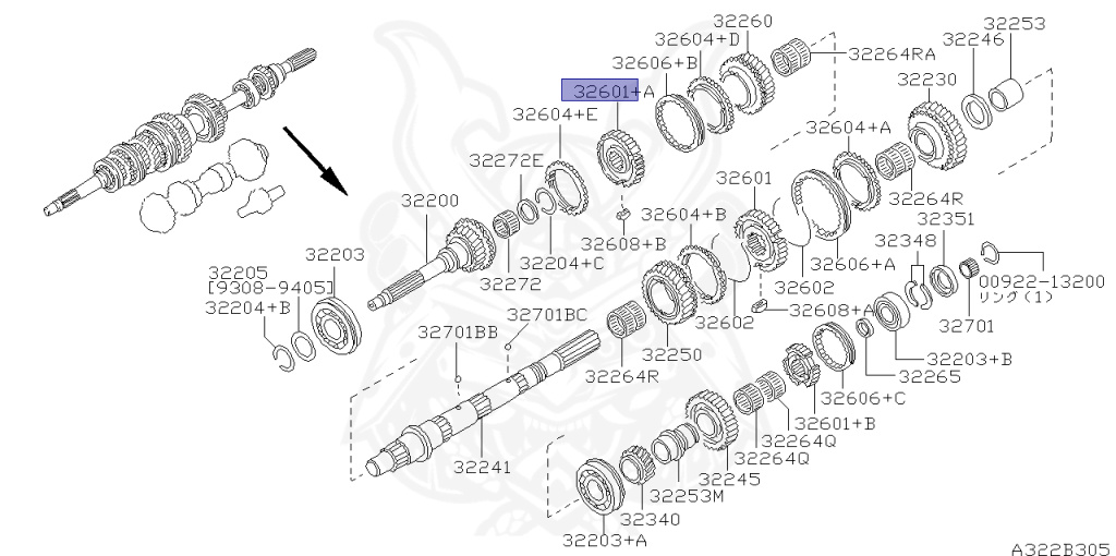 32605-30P01 - Nissan - Hub, Synchizer - Nengun Performance