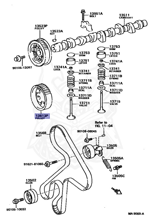 13613-64011 - Toyota - Pulley, Injection Pump Drive - Nengun
