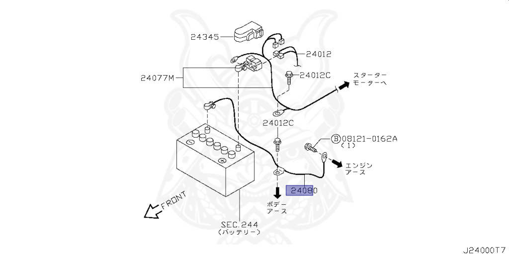 Nissan - Skyline - R34 25GT - ENR34 - 1999 - 25GT - 4 DOOR SEDAN(4S) - AUTOMATIC-FLOOR SHIFT(AT.F4) - High cast, 2-link (IRS.2WD) - RB25DE