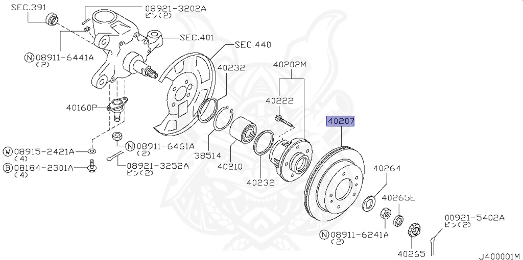 40206-71U00 - Nissan - Front Rotor, Disk Brake - Nengun Performance