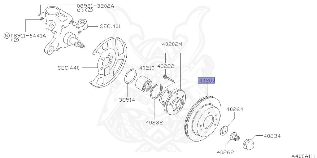 40206-71U00 - Nissan - Front Rotor, Disk Brake - Nengun Performance