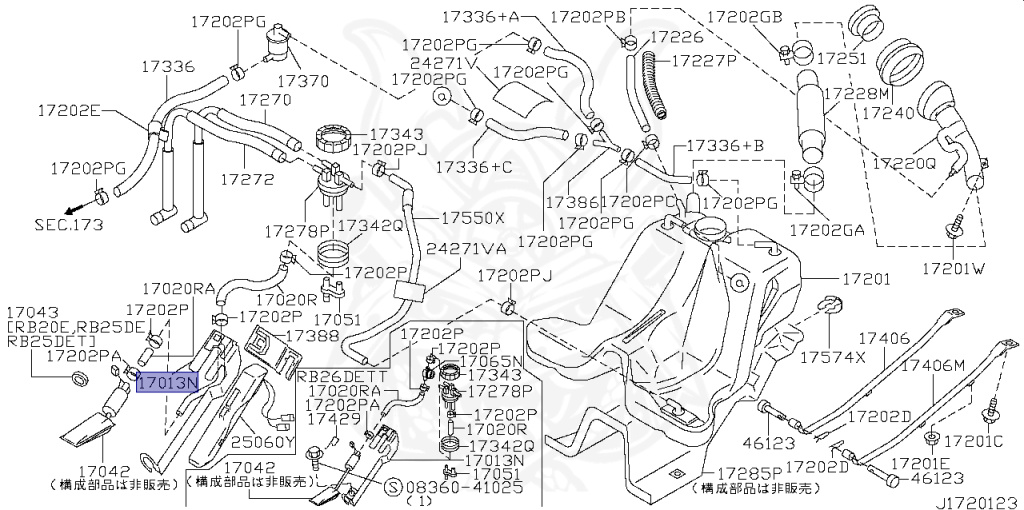 Nissan - Skyline GT-R - BCNR33 - 1997 - GTR/V - 2-door hardtop (2K) - 4 WHEEL DRIVE(4WD) - MANUAL TRANS 5-SPEED(MT.F5) - HICAS - RB26DETT