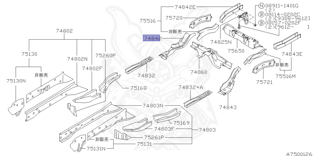 Nissan - Skyline GT-R - BCNR33 - 1996 - GTR/V - 2-door hardtop (2K) - 4 WHEEL DRIVE(4WD) - MANUAL TRANS 5-SPEED(MT.F5) - HICAS - RB26DETT