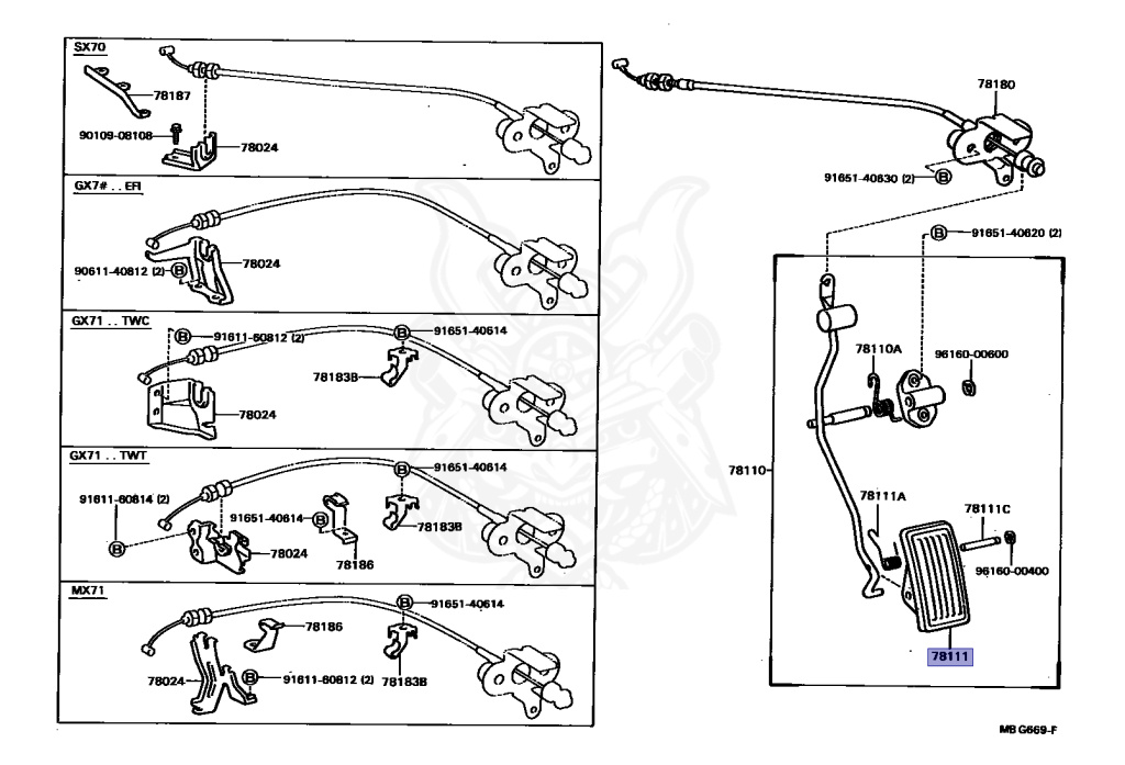 Toyota - Mark 2 Wagon - GX70G - 1987 - LG TYPE - WAGON - Automatic - 1GEU