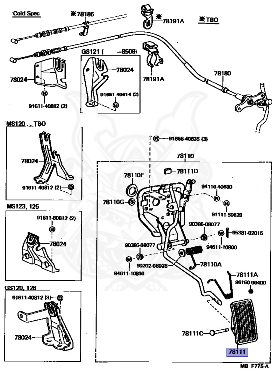 Toyota - Crown - GS121 - 1984 - SPECIAL EDITION TYPE - HARDTOP - Manual - 1GGEU