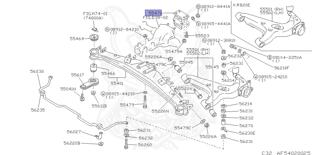 55476-01P10 - Nissan - Insulator, Understanding - Nengun Performance