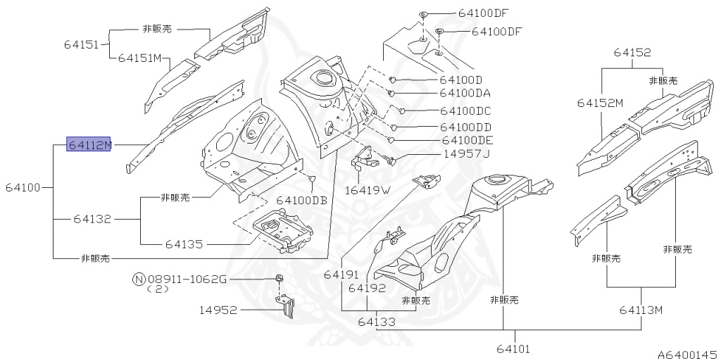 Nissan - Silvia - S14 - 1996 - QS - HARDTOP(K) - MANUAL TRANSMISSION(MT) - TWO WHEELS STEERING(2WS) - SR20DE