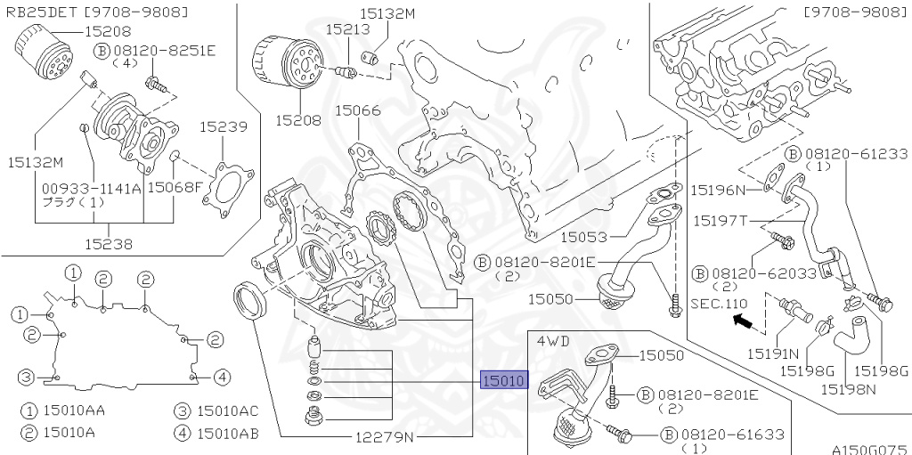 Nissan - Stagea - WC34 - 1999 - 25TX-FOUR - WAGON(W) - 4 WHEEL DRIVE(4WD) - AUTOMATIC TRANSMISSION(AT) - RB25DET