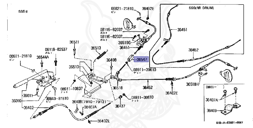 36547-U0100 - Nissan - Adjuster, Cable Rear - Nengun Performance