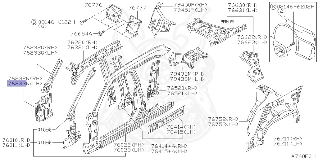 Nissan - Skyline - R34 25GTT - ER34 - 1998 - 25GT TURBO - 4 DOOR SEDAN(4S) - MANUAL TRANS 5-SPEED(MT.F5) - Hi-Cas 2-Link (HI.2WD) - RB25DET