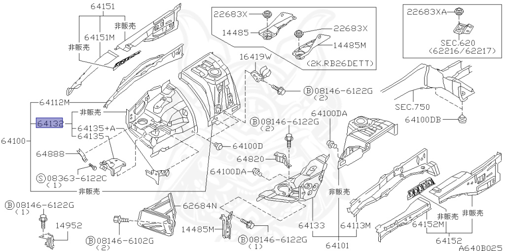 Nissan - Skyline - R34 GT - HR34 - 2001 - 20GT - 2 door hard top (2K) - AUTOMATIC-FLOOR SHIFT(AT.F4) - High cast, 2-link (IRS.2WD) - RB20DE