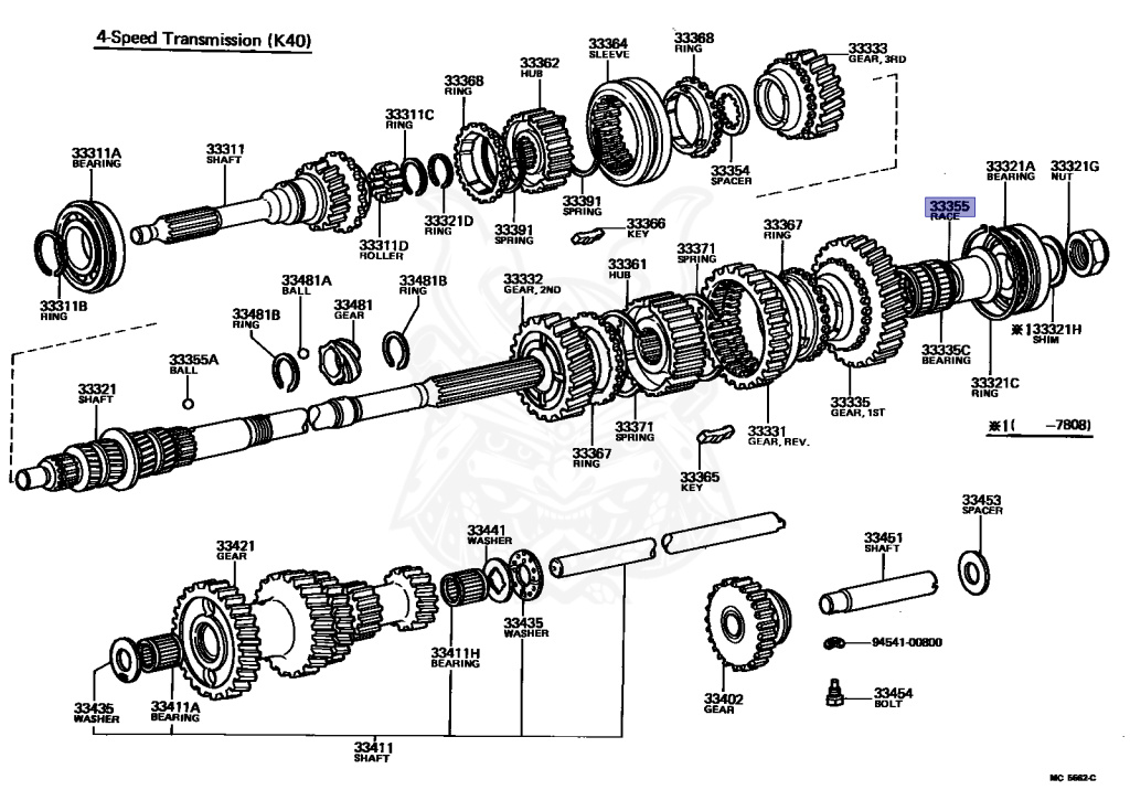 Toyota - Starlet - KP61 - 1983 - STANDARD TYPE - 3-DOOR - Manual - 4KU