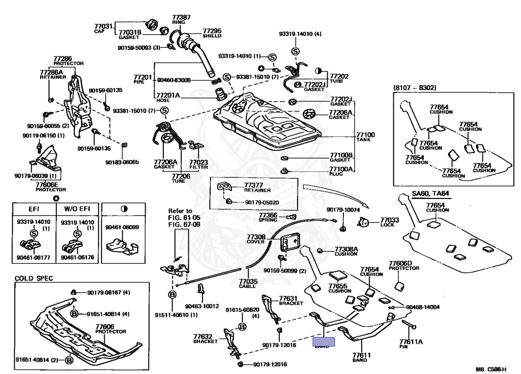 Toyota - Celica - MA61 - 1984 - GT TYPE - LIFTBACK - Manual - 5MGEU