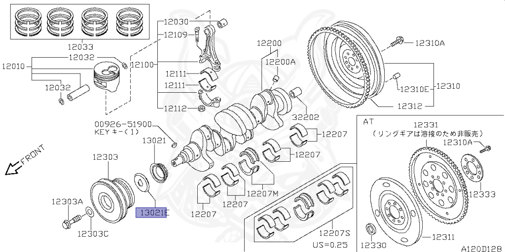 Nissan - Serena - C23 - 1997 - FX - WAGON(W) - 2 WHEEL DRIVE(2WD) - AUTOMATIC TRANSMISSION(AT) - CD20ET