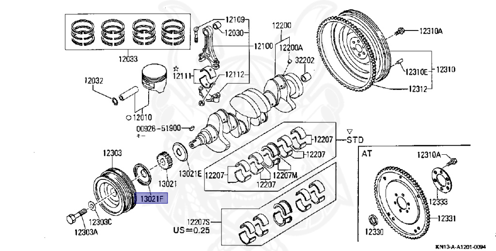 Nissan - Exa - KN13 - 1989 - Type X - MANUAL TRANSMISSION(MT) - CA16D