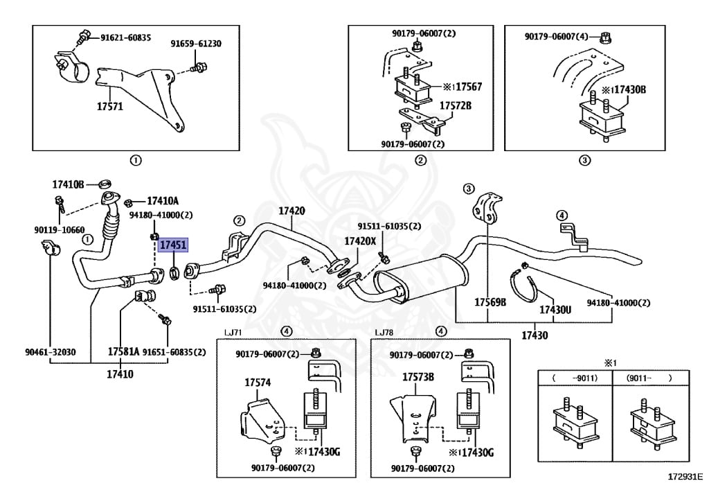 Toyota - Land Cruiser - LJ78G - 1992 - PRADO SX5 TYPE - WAGON - Automatic - 2LTE