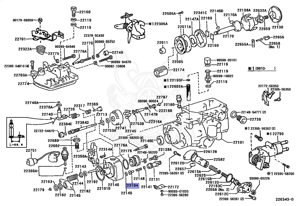 すばる 22104-17010 - Toyota - Valve Sub-assy, Injection Pump