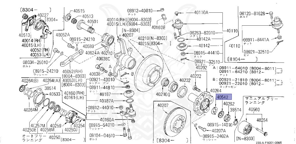 Nissan - Datsun - 720 - 1982 - GL TYPE - KING CAB(KC) - 2 WHEEL DRIVE(2WD) - 4 SPEED T/M COLUMN SHIFT(R4) - Z18S