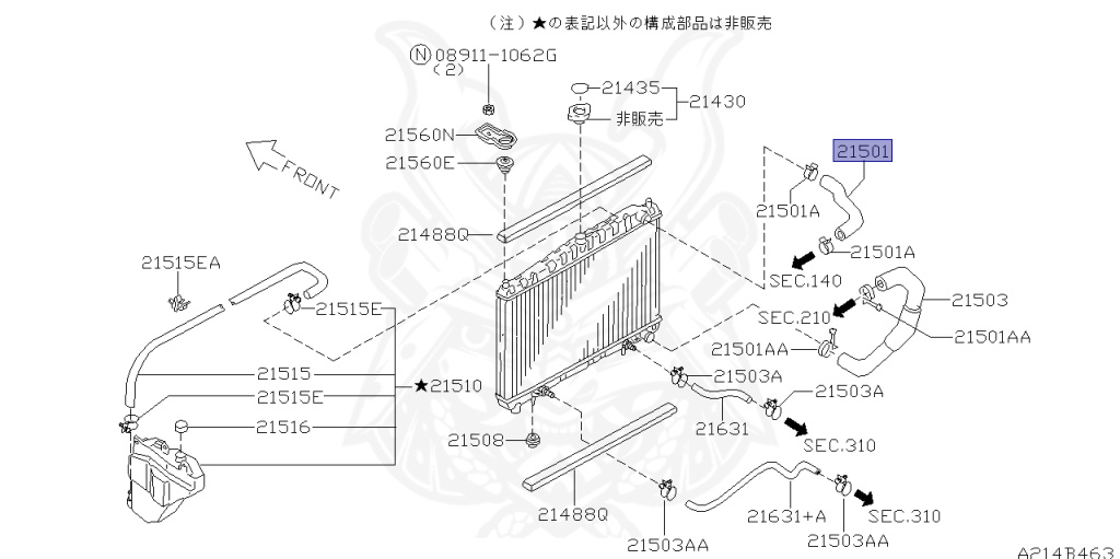 Nissan - Skyline - R34 25GT - ENR34 - 2000 - 25GT - 4 DOOR SEDAN(4S) - AUTOMATIC-FLOOR SHIFT(AT.F4) - High cast, 2-link (IRS.2WD) - RB25DE